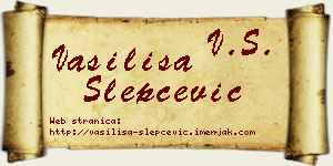 Vasilisa Slepčević vizit kartica